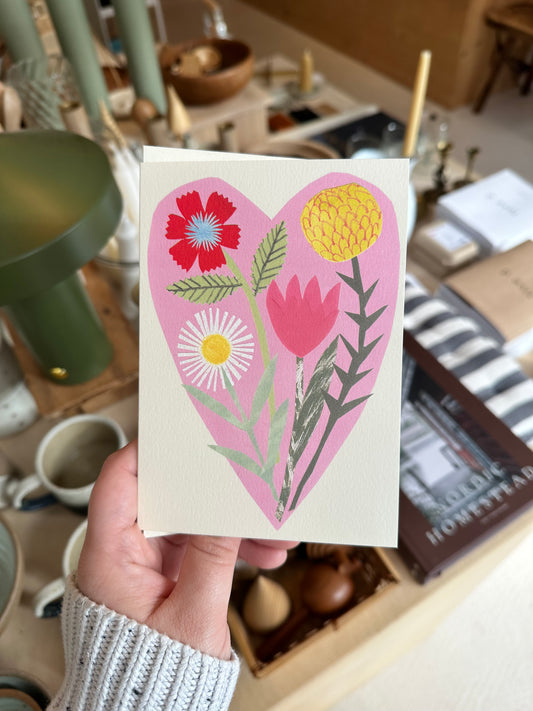 Floral Heart Card