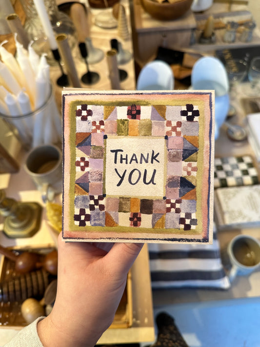 Thank You Patchwork Card