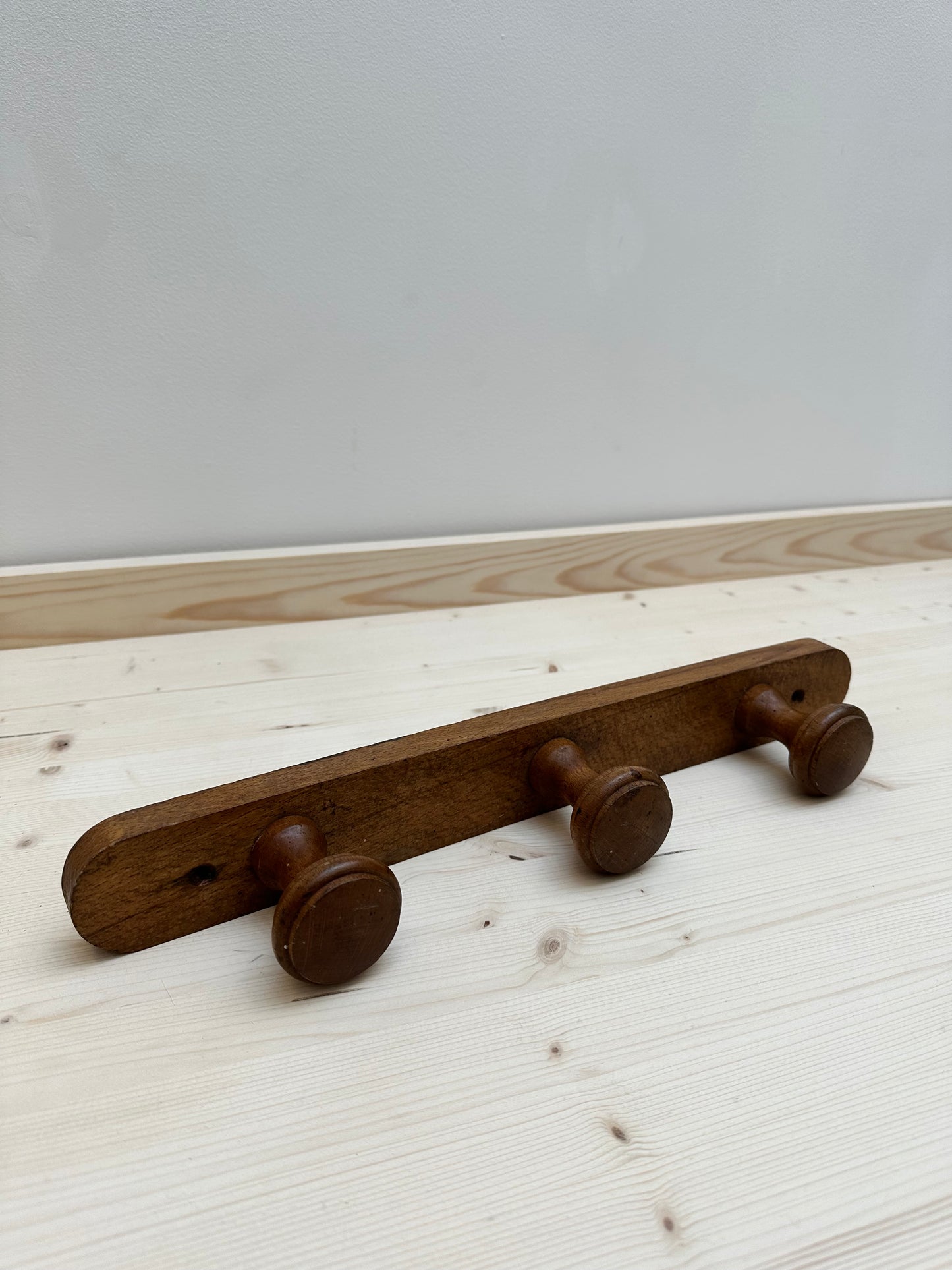 Vintage Wooden Peg Rail