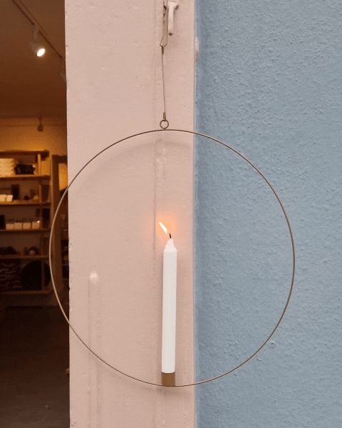Wire Ring Candle Holder