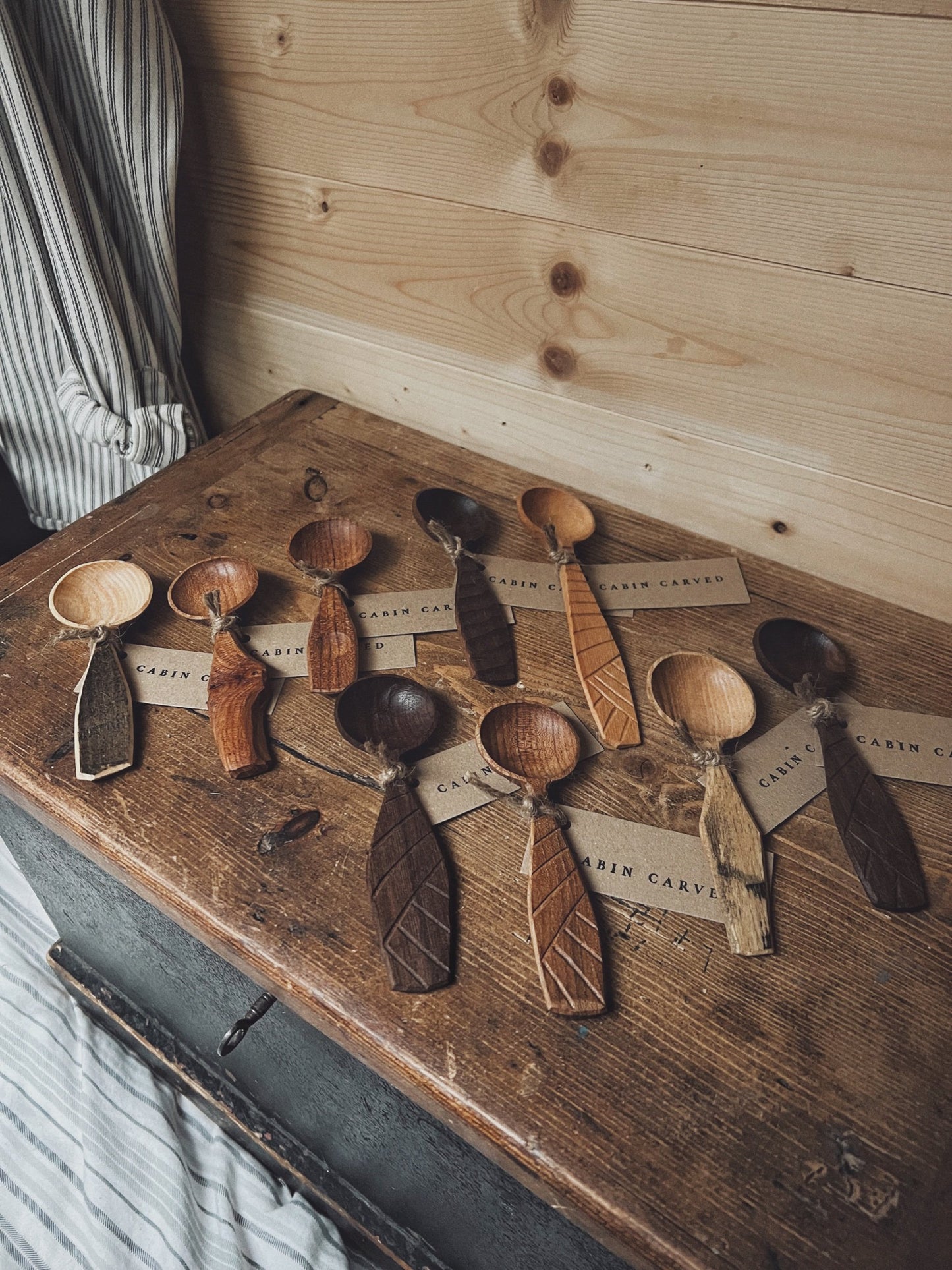 Hand Carved Coffee Scoop | This Cabin Van