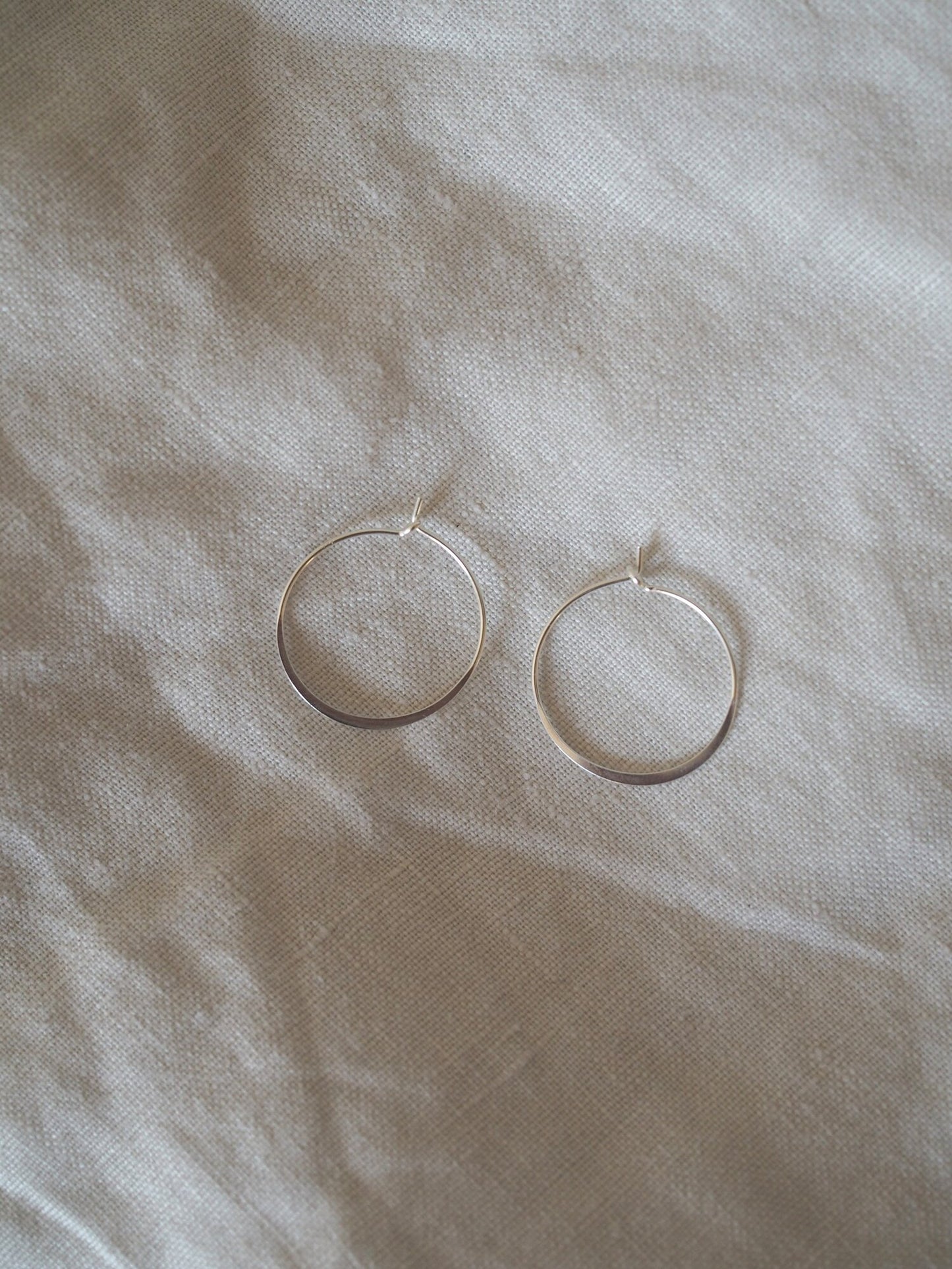 Marianne Silver Hoop Earrings