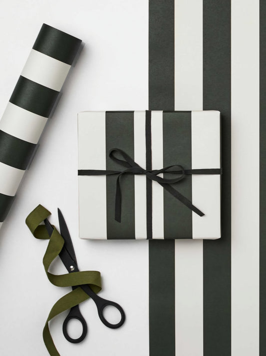Pine Marine Stripes Gift Wrap