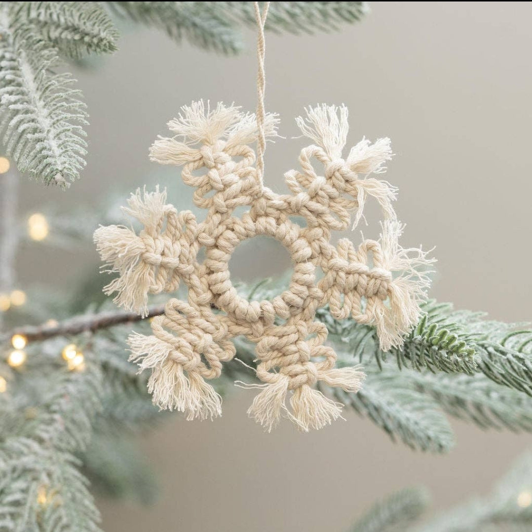 Petter Macrame Snowflake Decoration