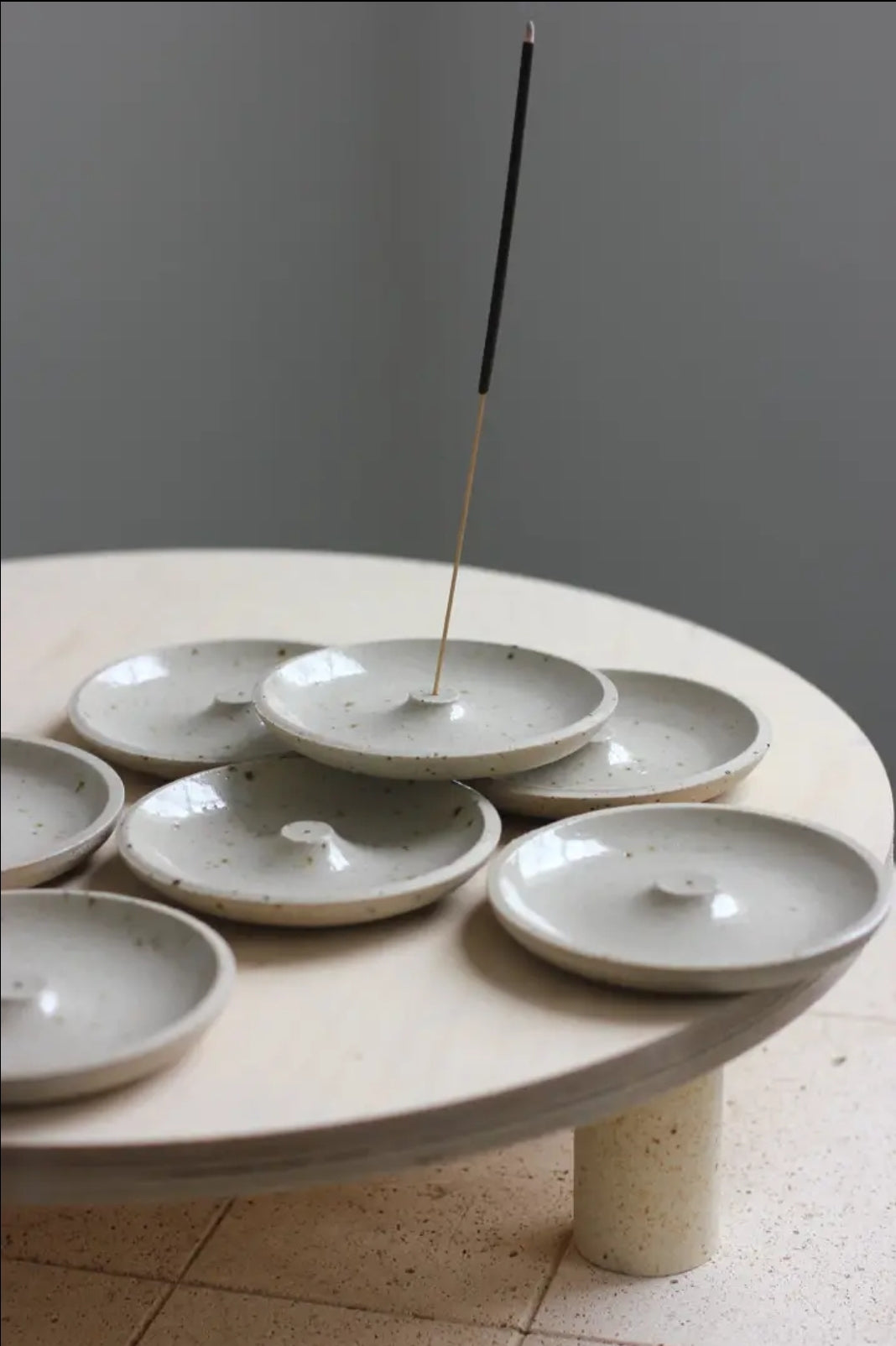 Stoneware Incense Holder