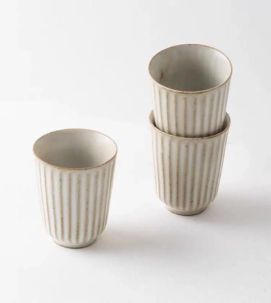 Fluted Stoneware Cup