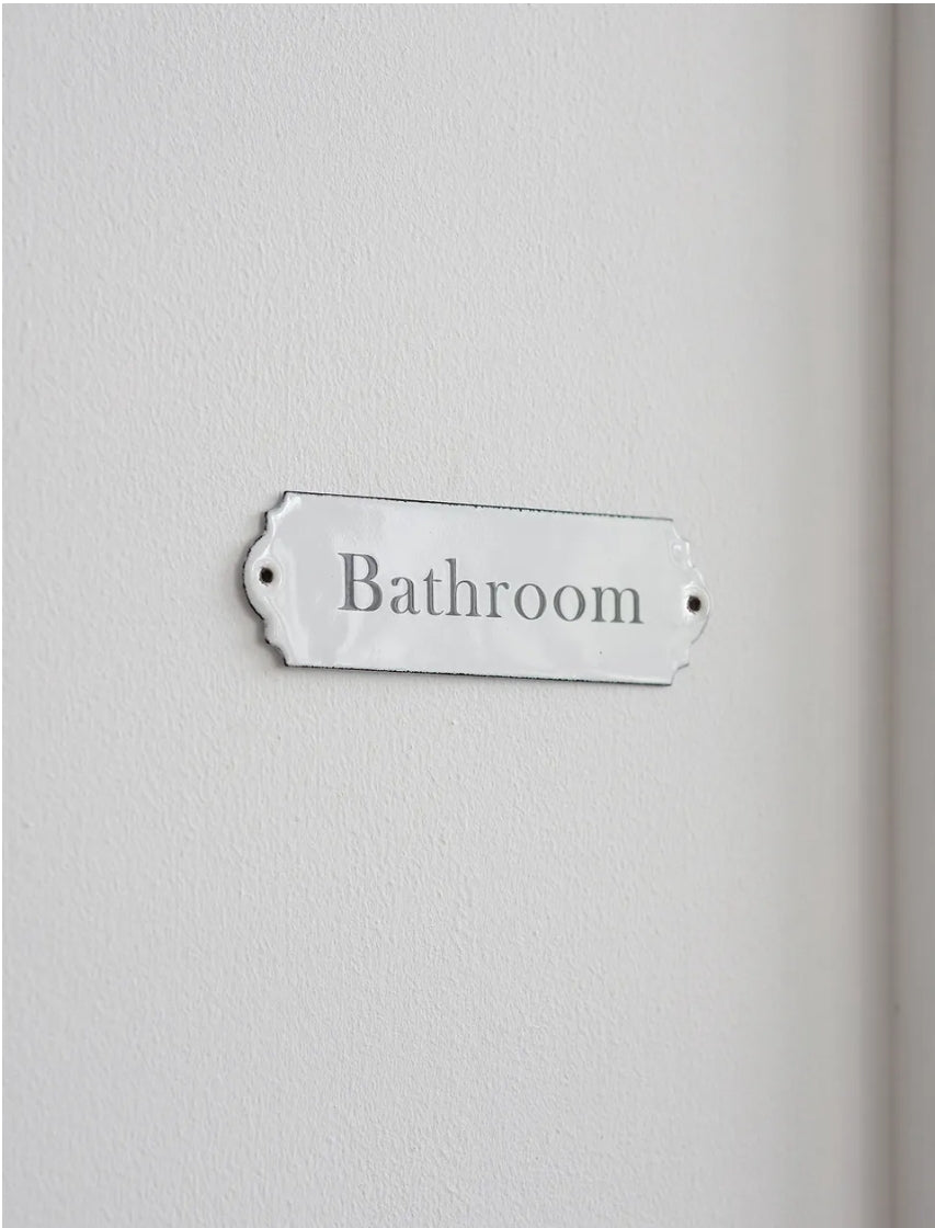 Bathroom Sign | Enamel