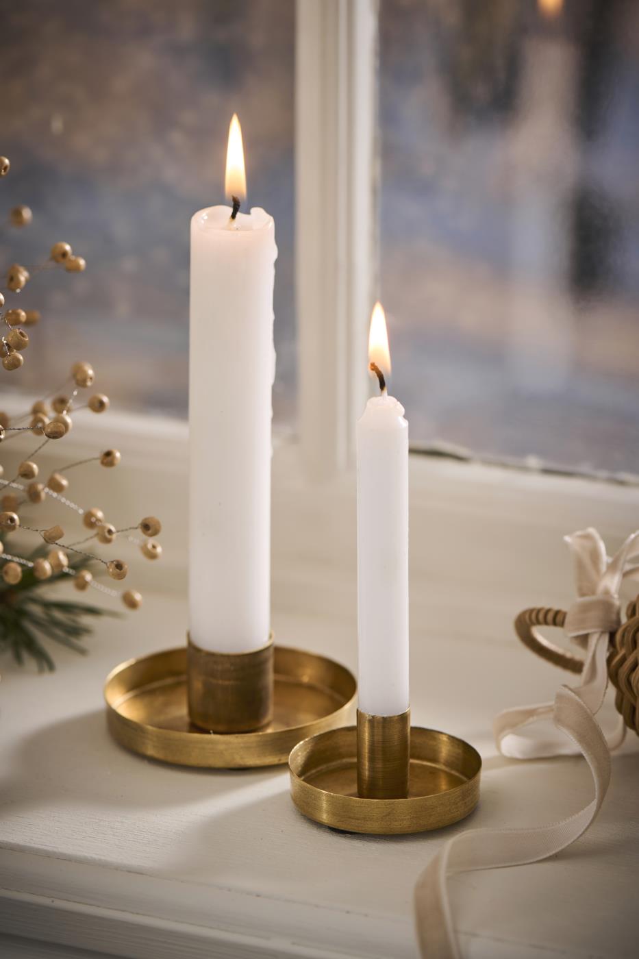 Gloria Brass Candle Holder