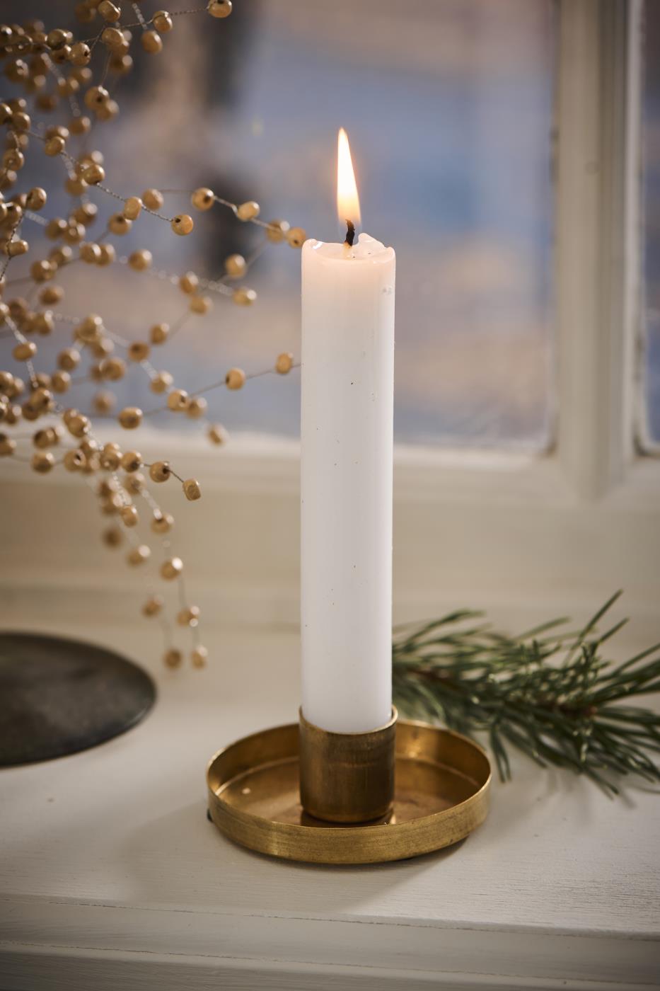 Gloria Brass Candle Holder