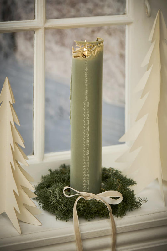 Advent Candle | Dusty Green