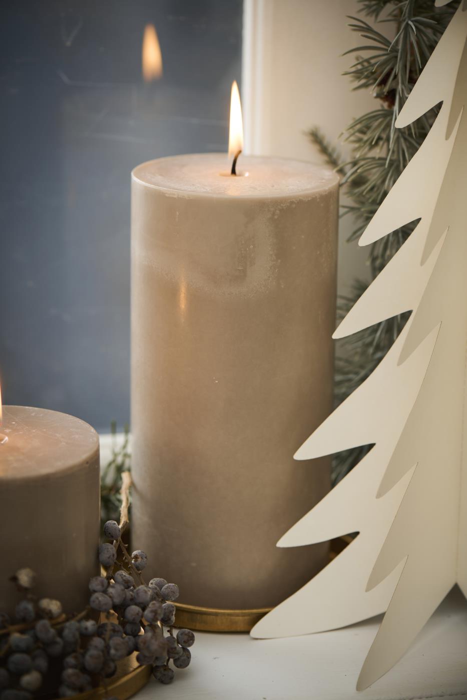 Pillar Candle 120hr | Rustic Linen