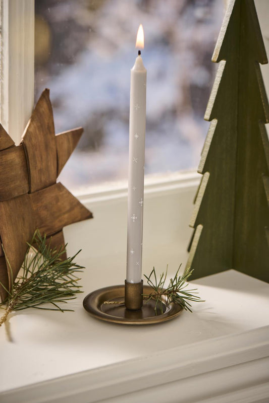 Taper Candle | Snowflake