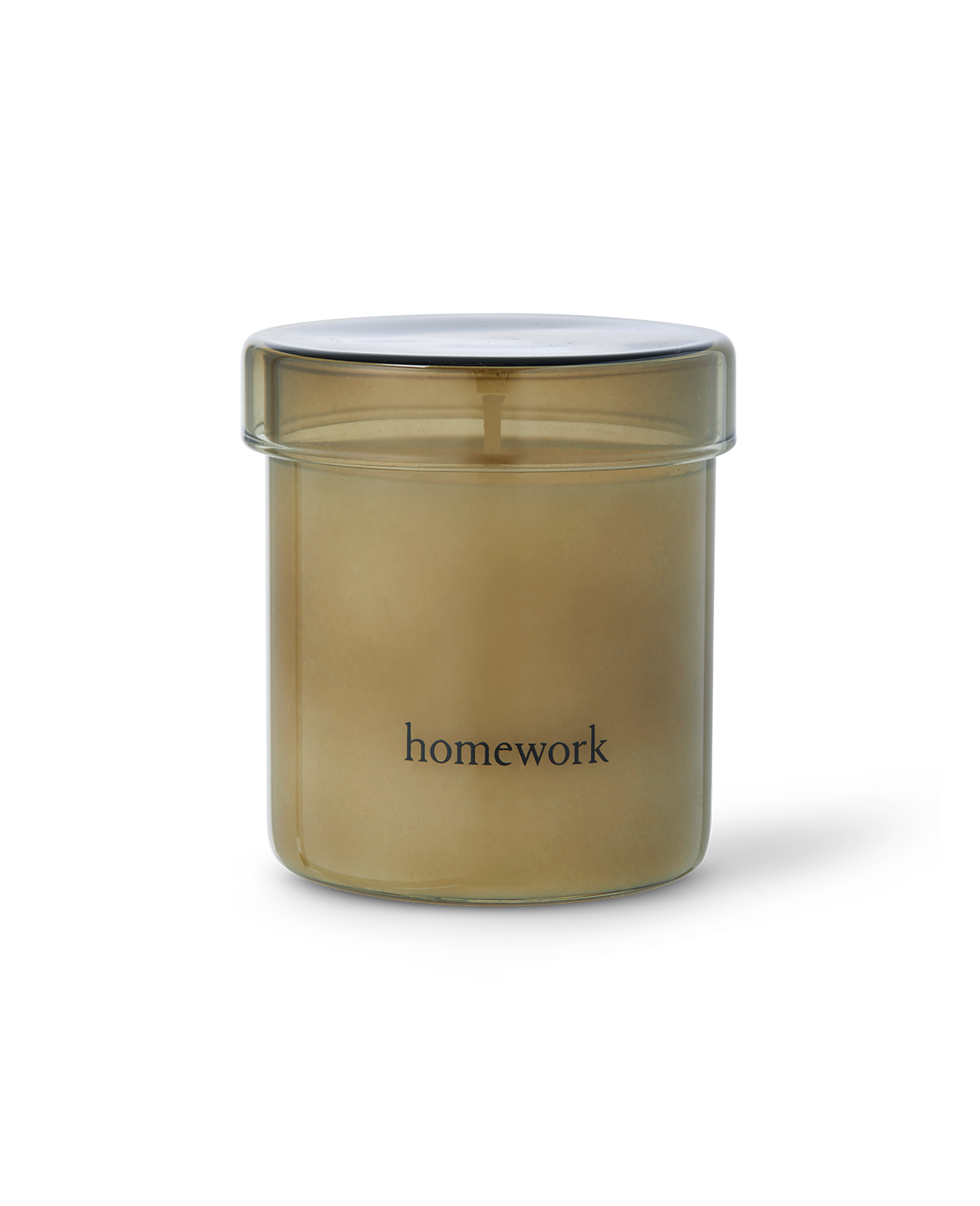 Homework Wood Candle