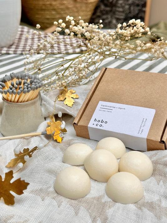 Frankincense + Myrrh Soy Wax Melts Gift Box