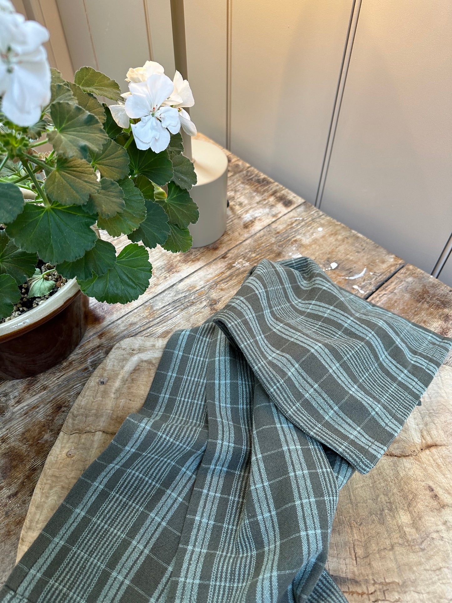 Plaid Tea Towel | Green