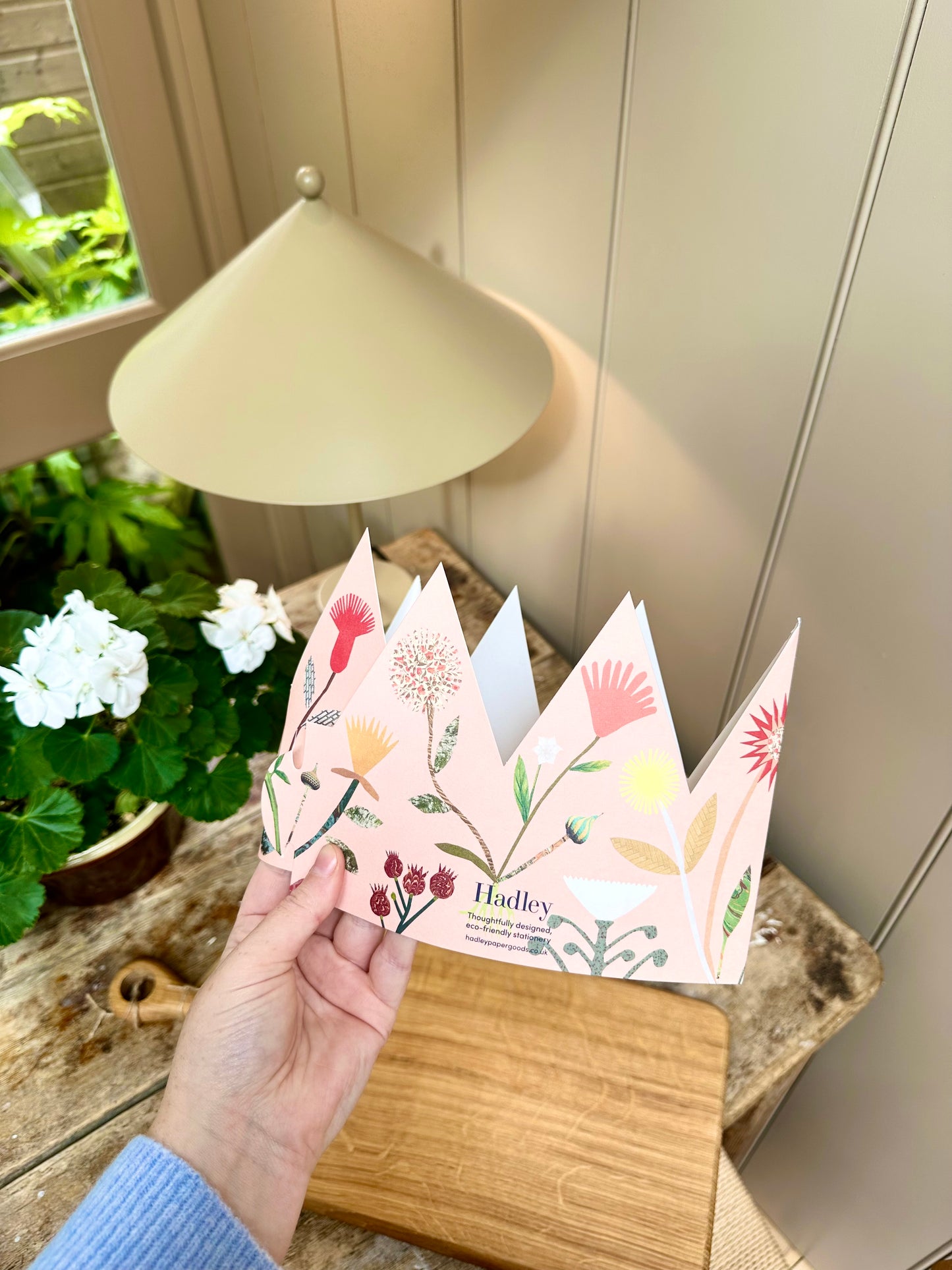 Blossoming Party Hat Card