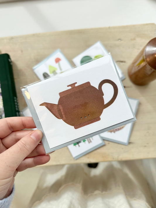 Brown Betty Teapot Mini Card