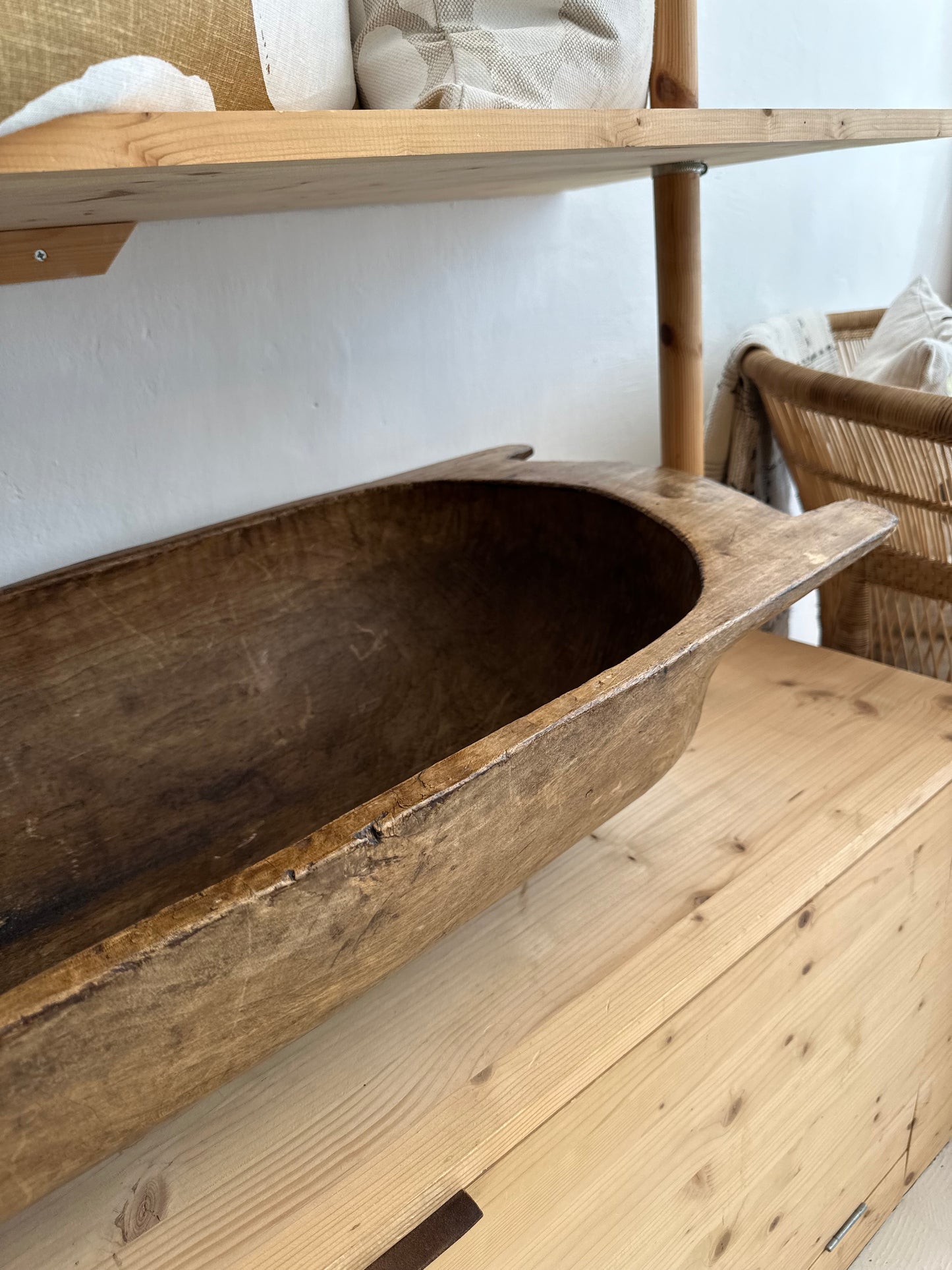 Vintage Wooden Dough Trough | Extra Large