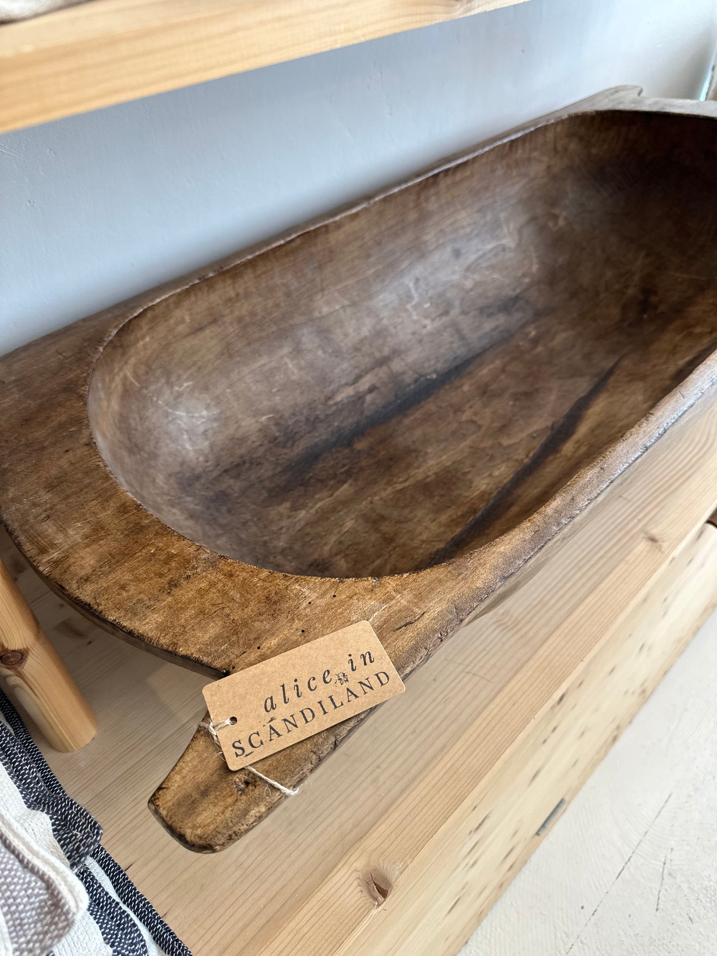 Vintage Wooden Dough Trough | Extra Large