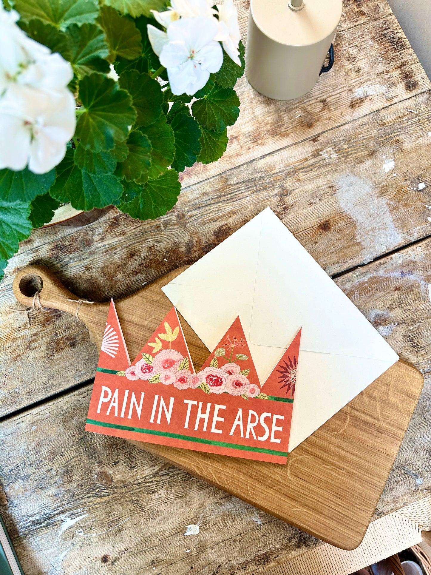 Pain In The Arse Party Hat Card