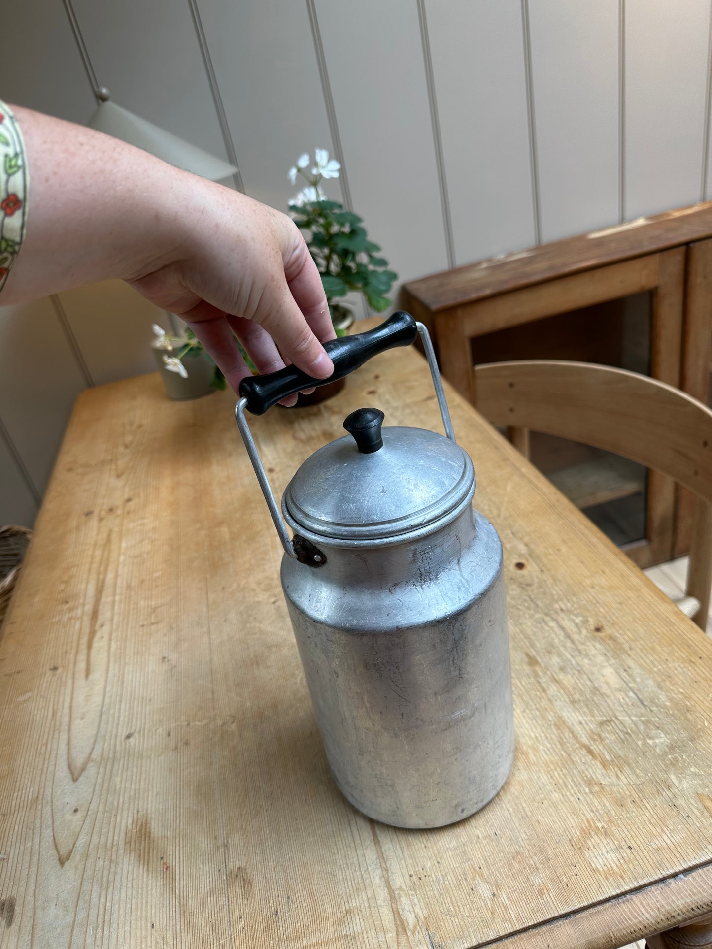 Vintage Milk Churn | Black Handle