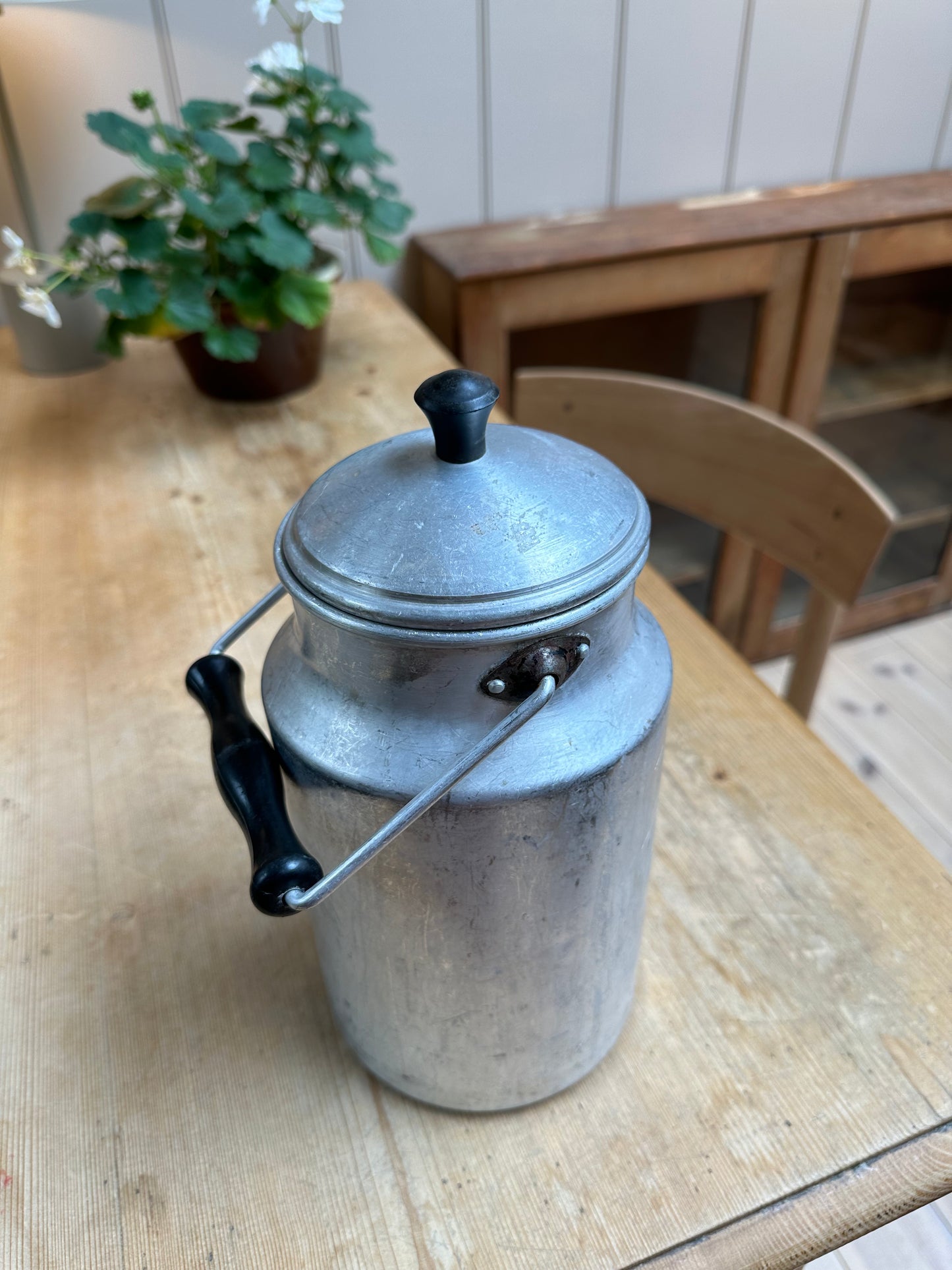 Vintage Milk Churn | Black Handle