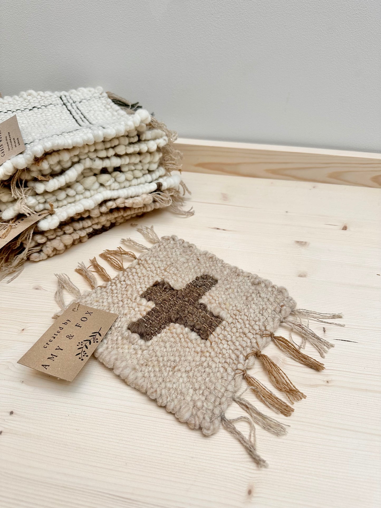 Hand Woven Wool Coaster | This Cabin Van