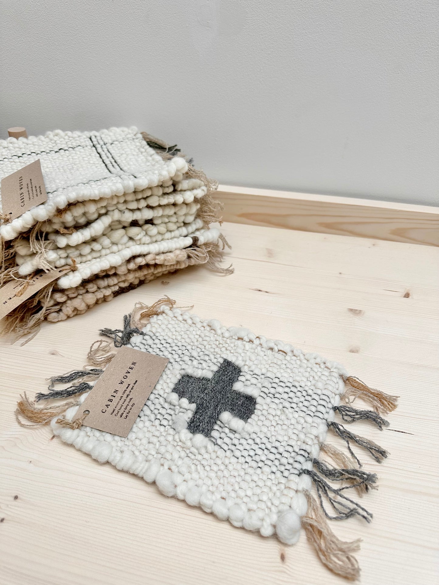 Hand Woven Wool Coaster | This Cabin Van