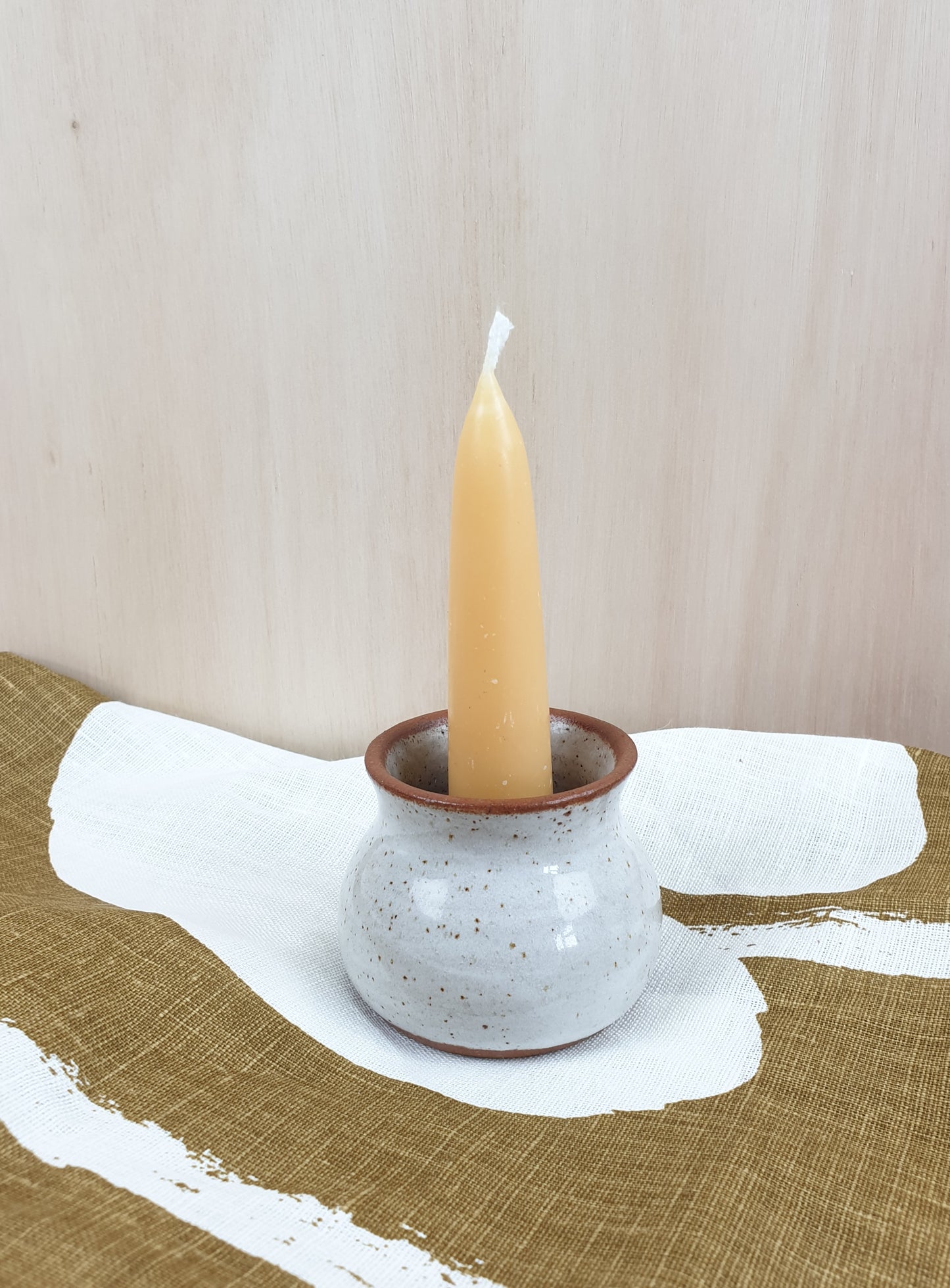 Stubby English Beeswax Candles