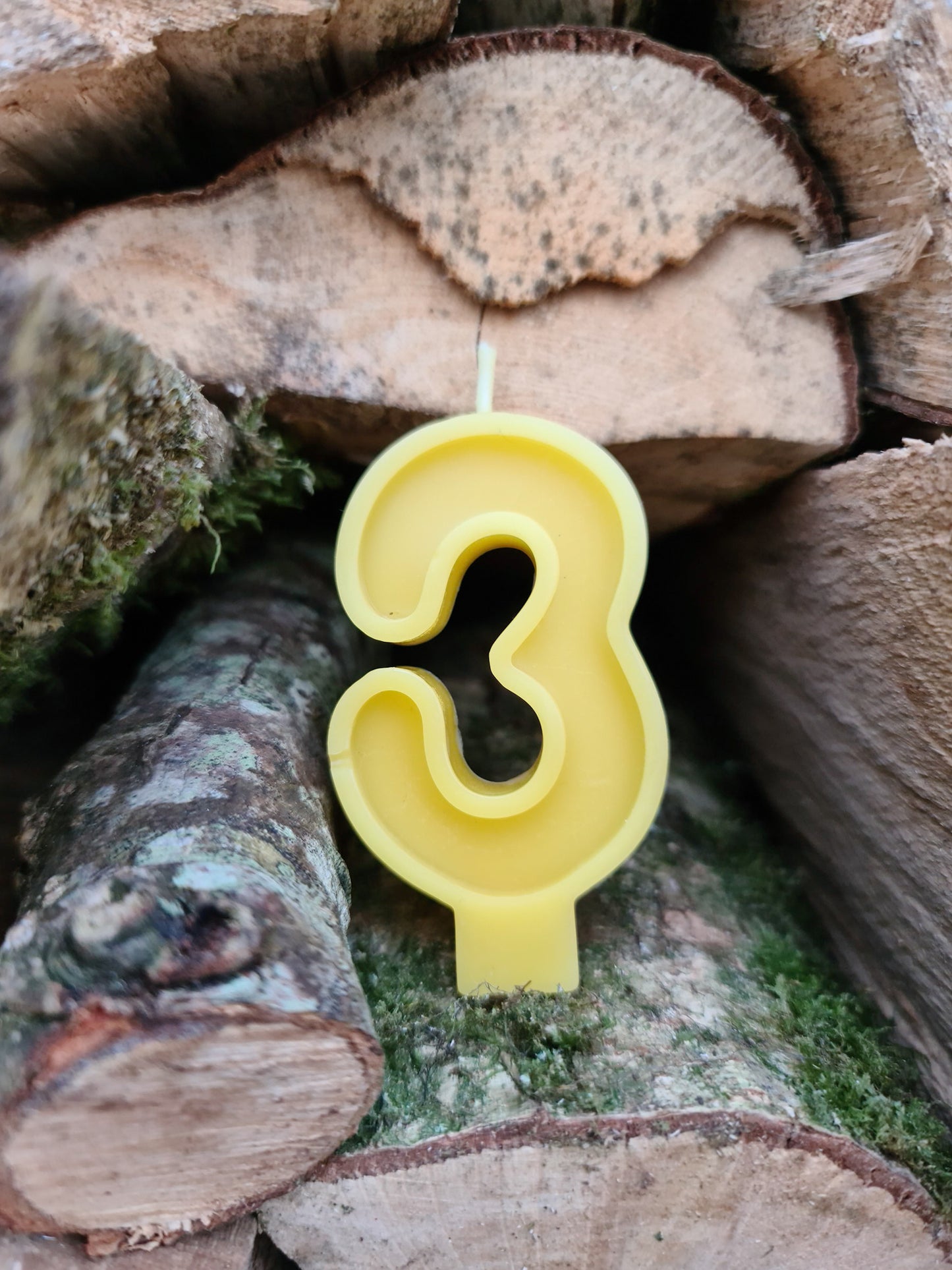 Beeswax Number Candle (0 - 9)