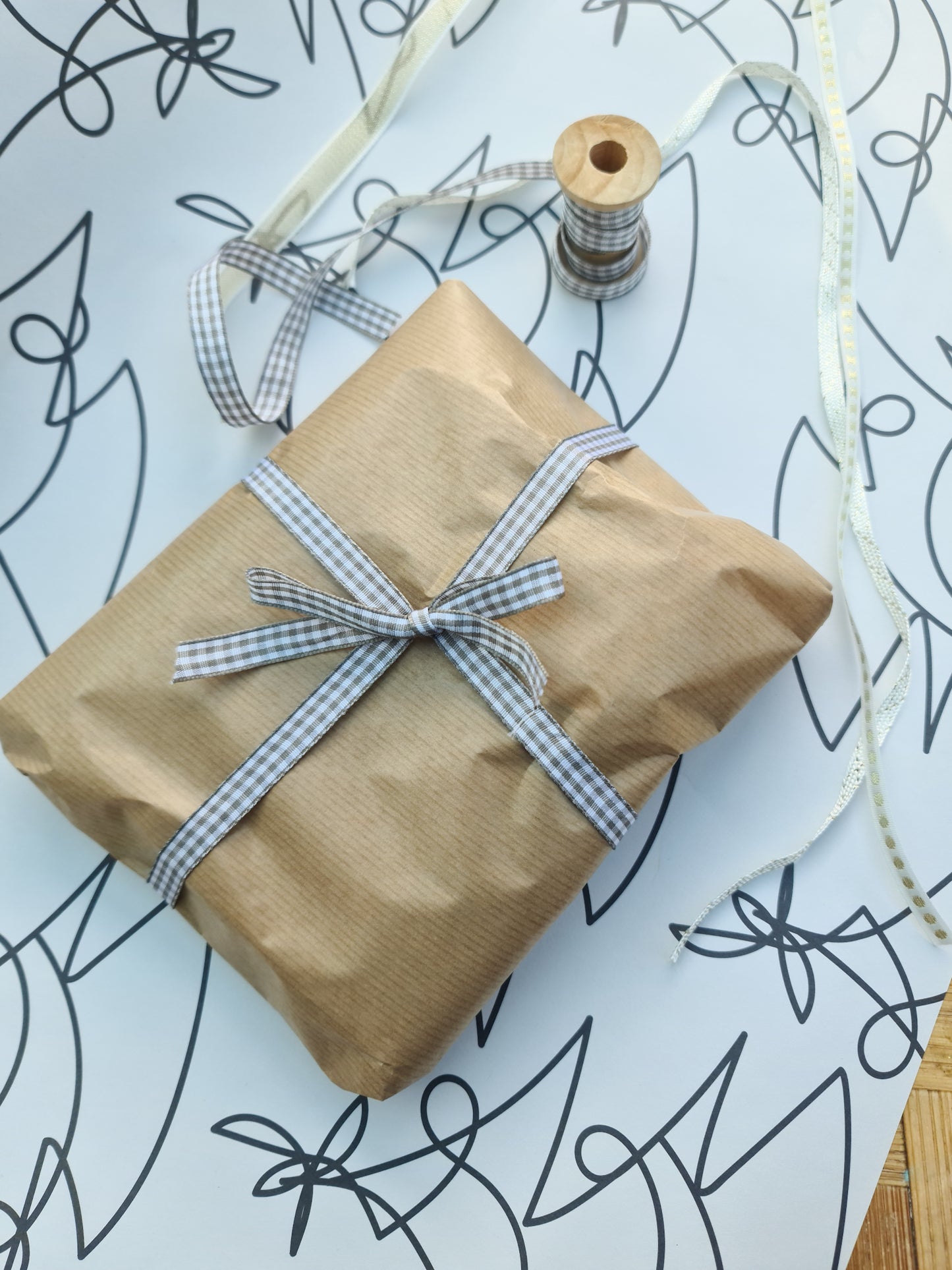Tree Lines Gift Wrap