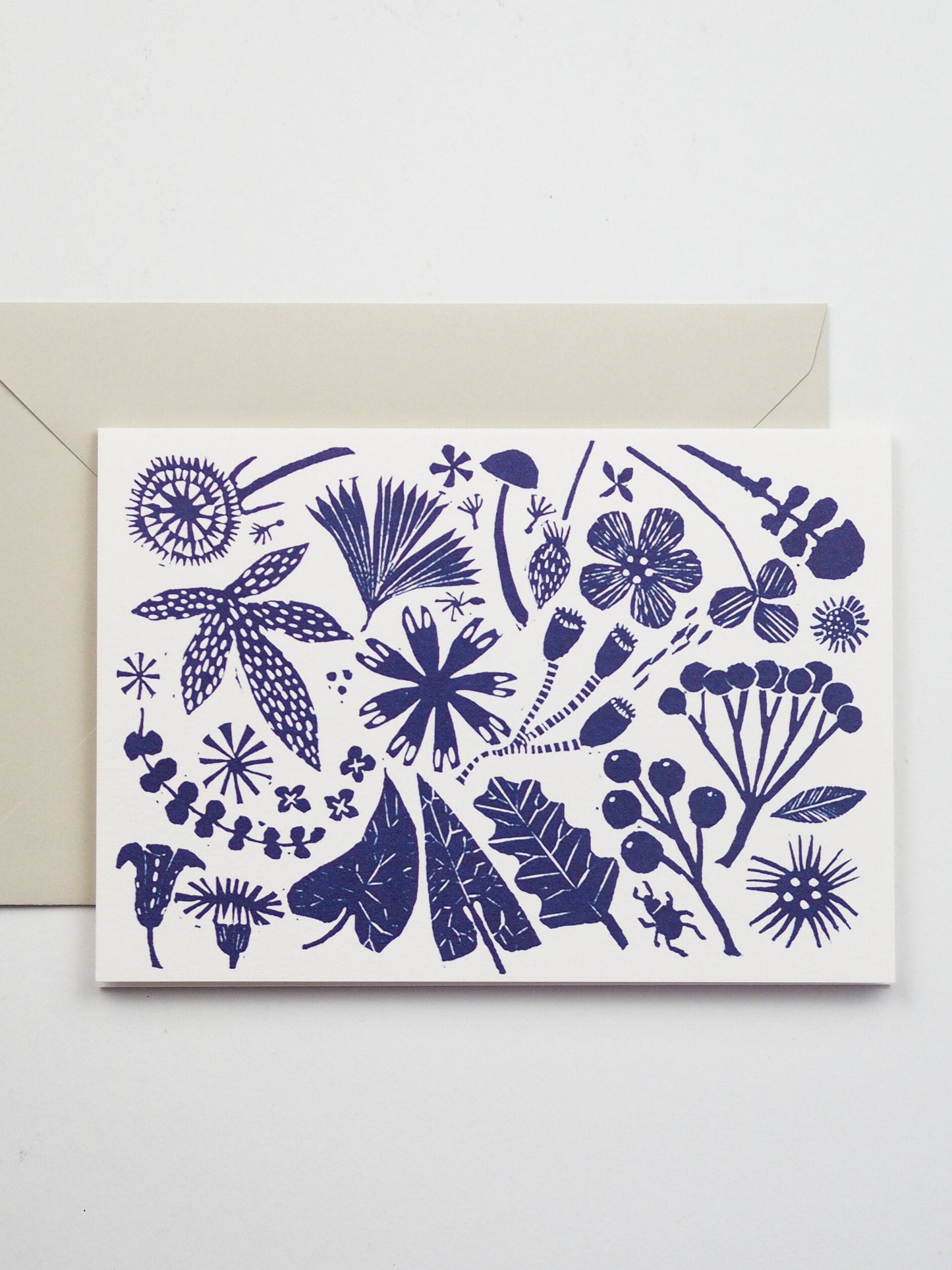 Blue Flowers Card