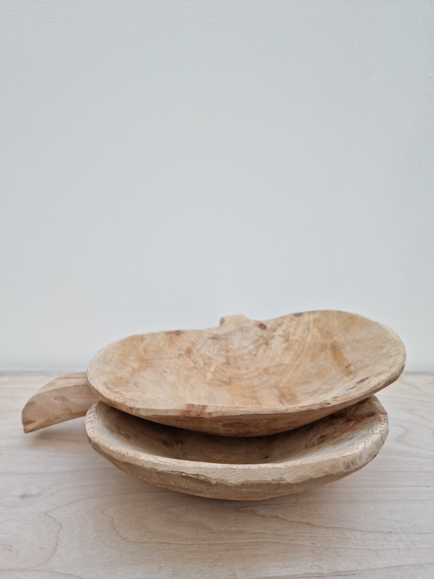 Rustic Carved Wooden Bowl/ Scoop