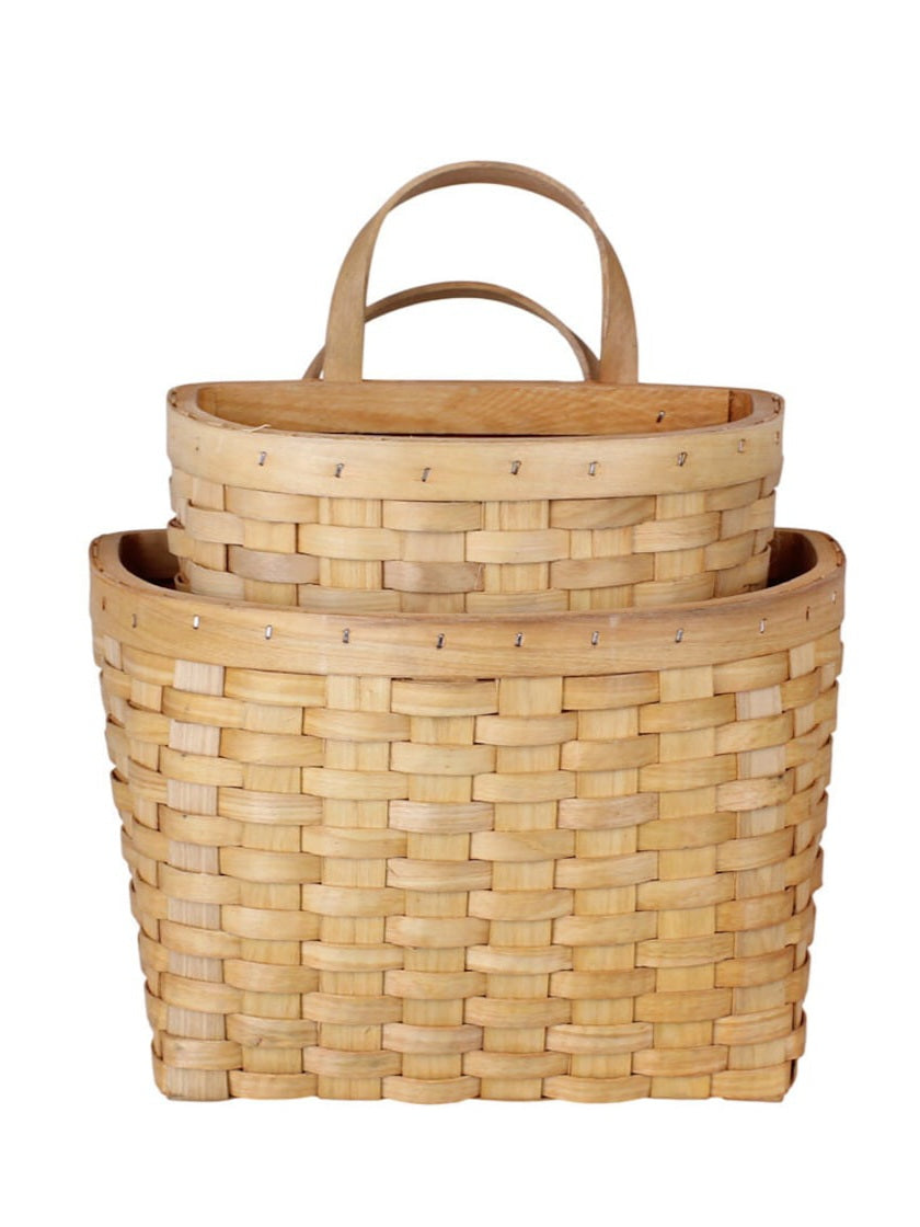 Evy Wood Wall Basket