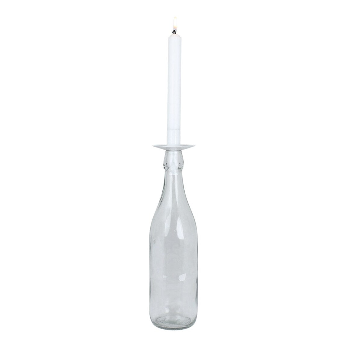 Bottle Neck Candle Holder | White