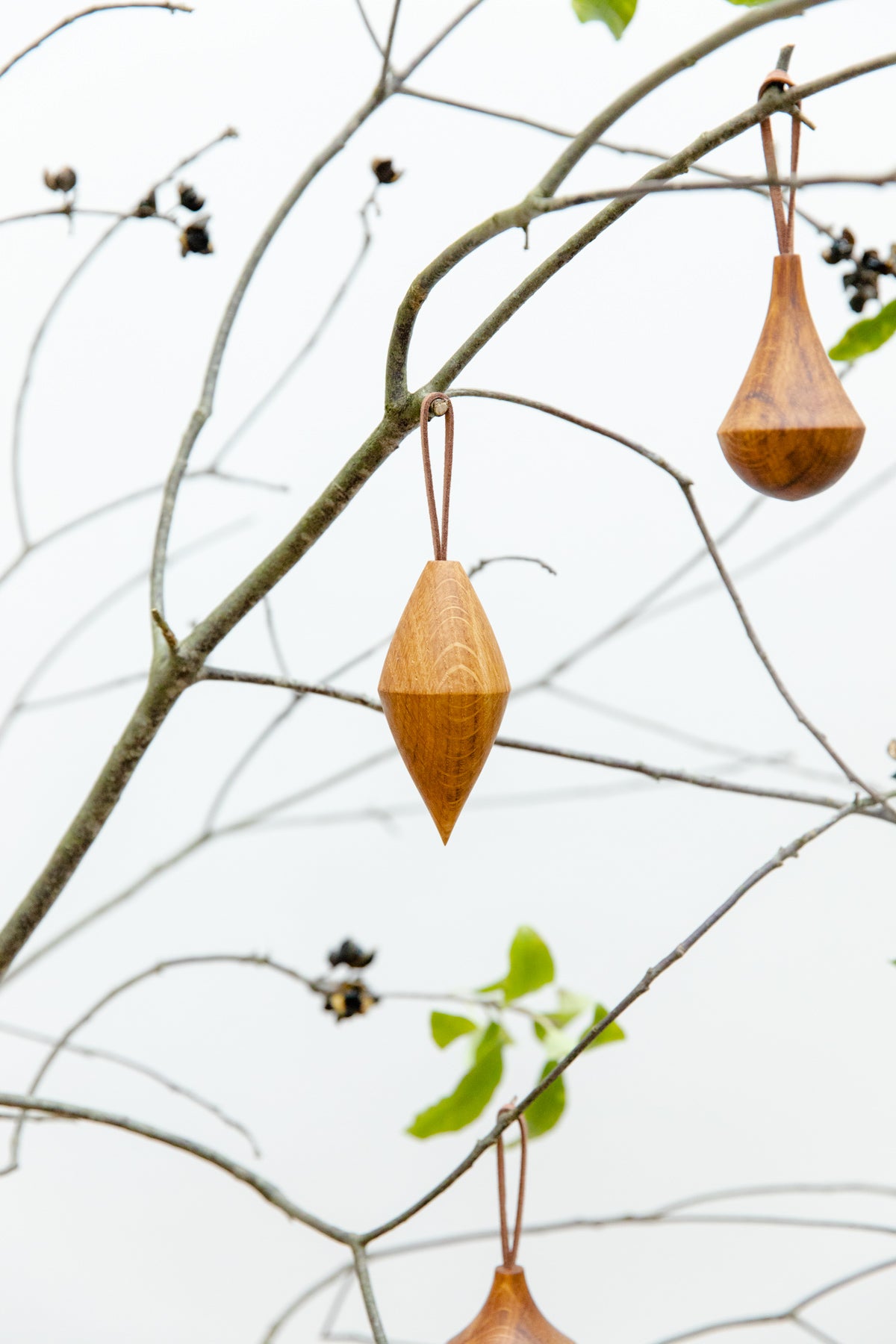 Hand Turned Wooden Baubles