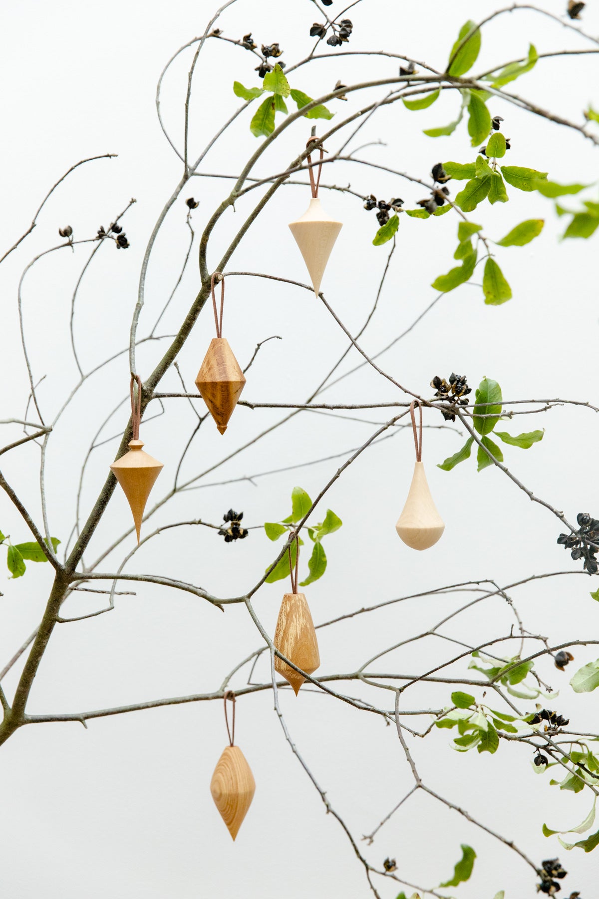 Hand Turned Wooden Baubles