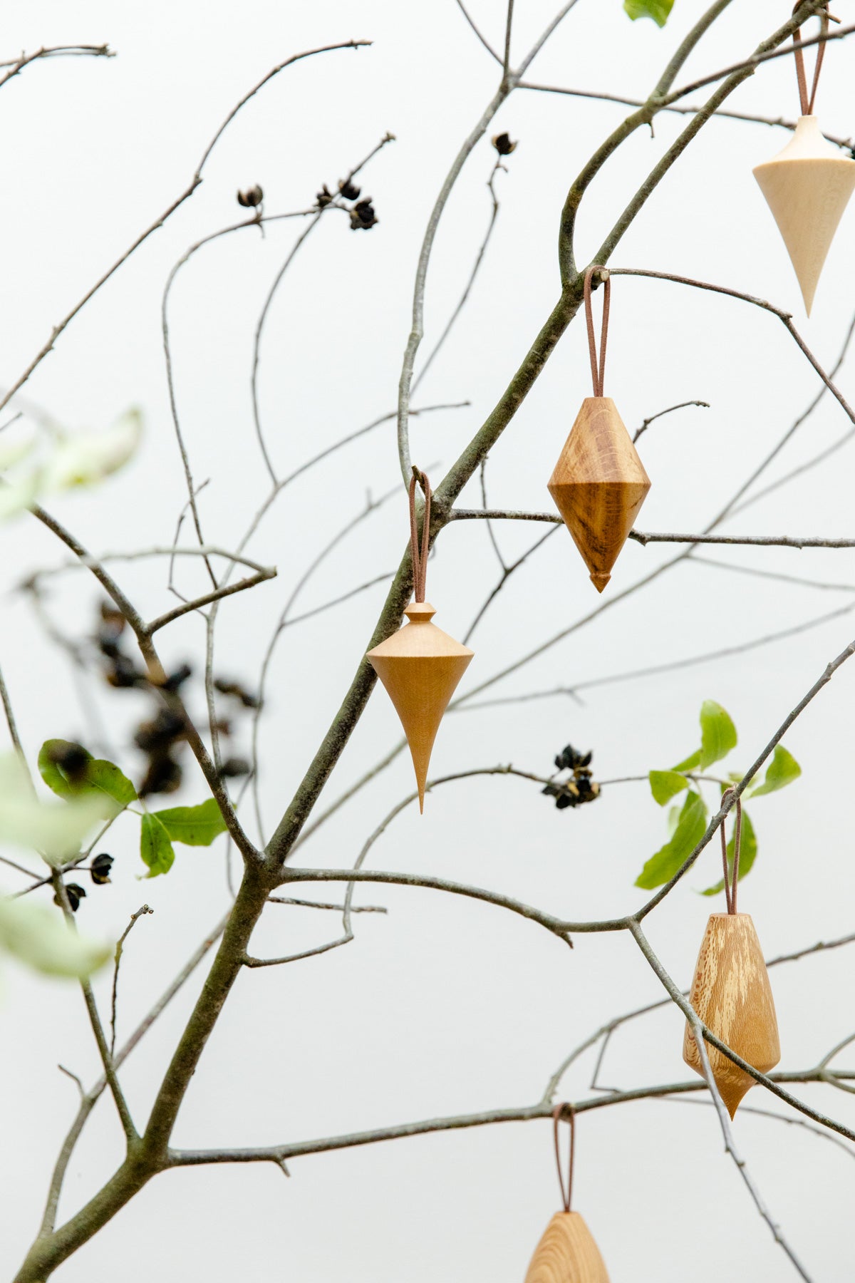 Hand Turned Wooden Baubles