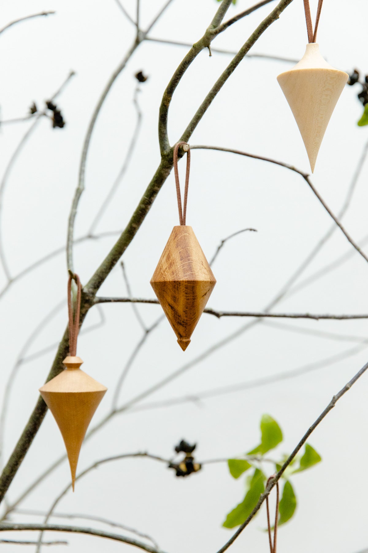 Hand Turned Wooden Baubles