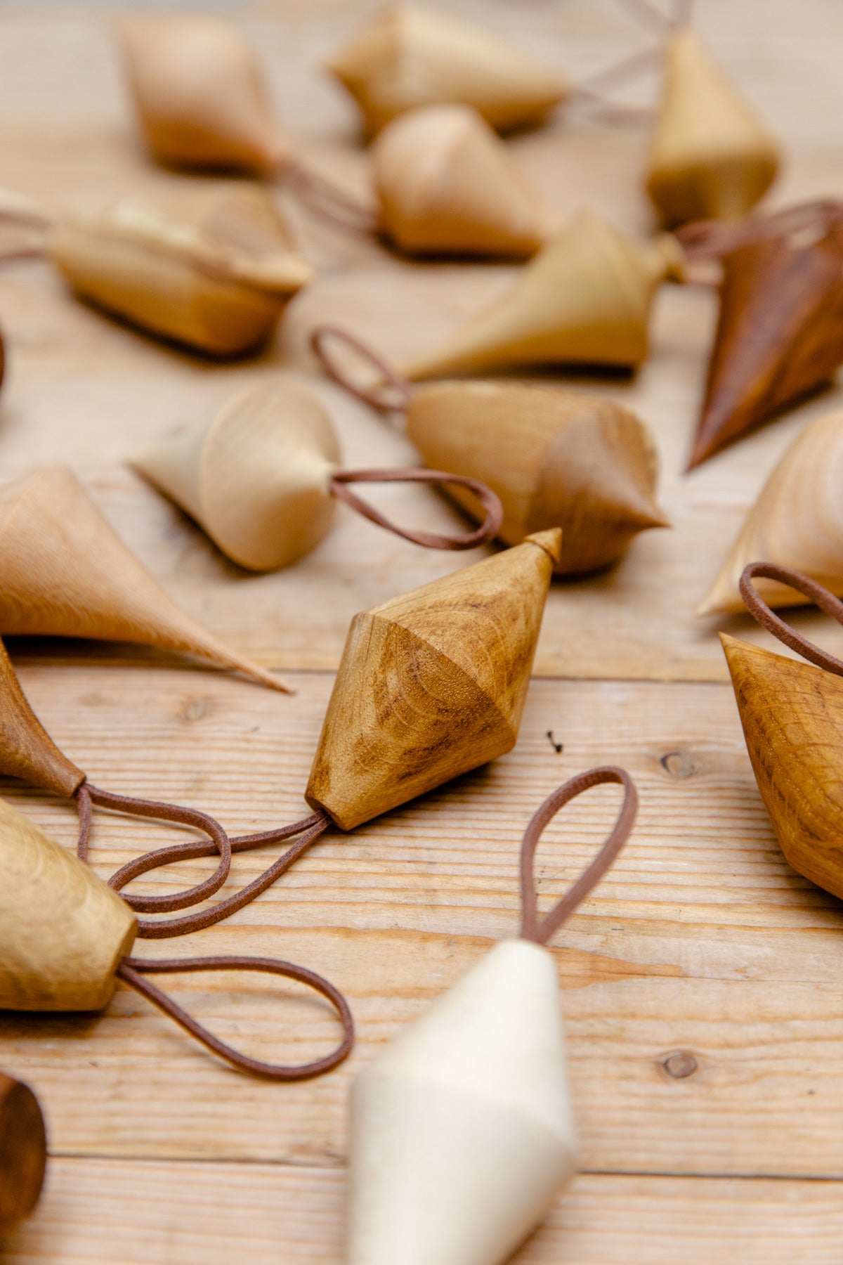 Hand Turned Wooden Baubles