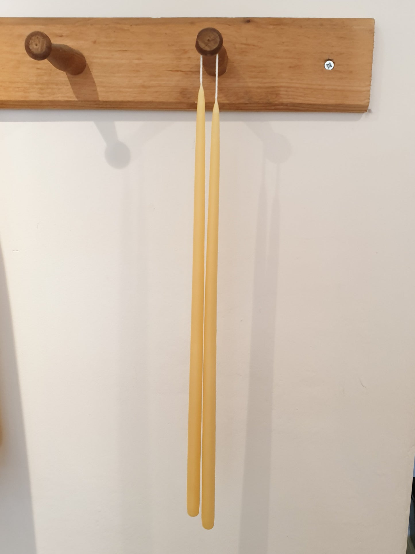 Long Thin Taper Beeswax Candles