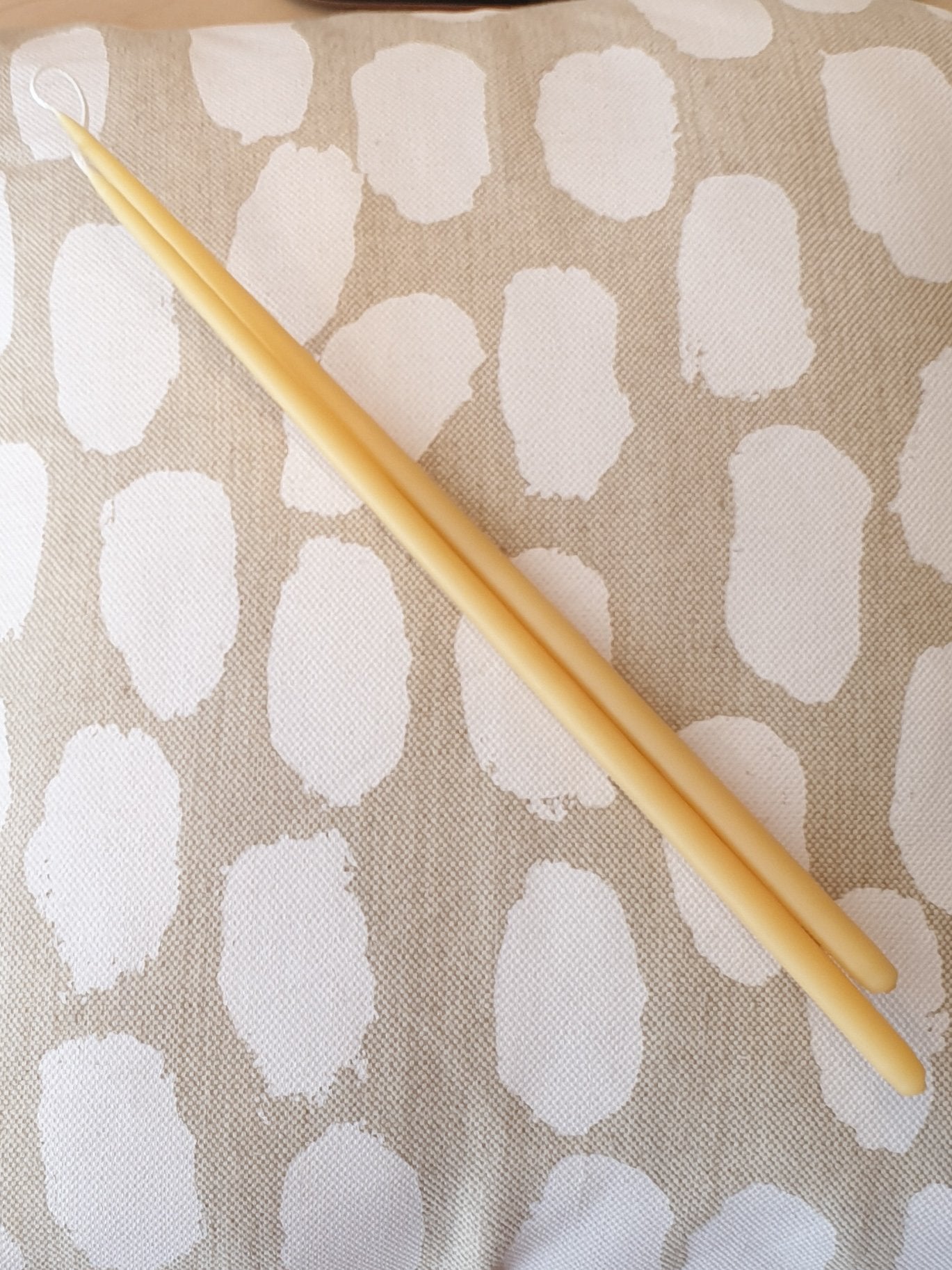 Long Thin Taper Beeswax Candles