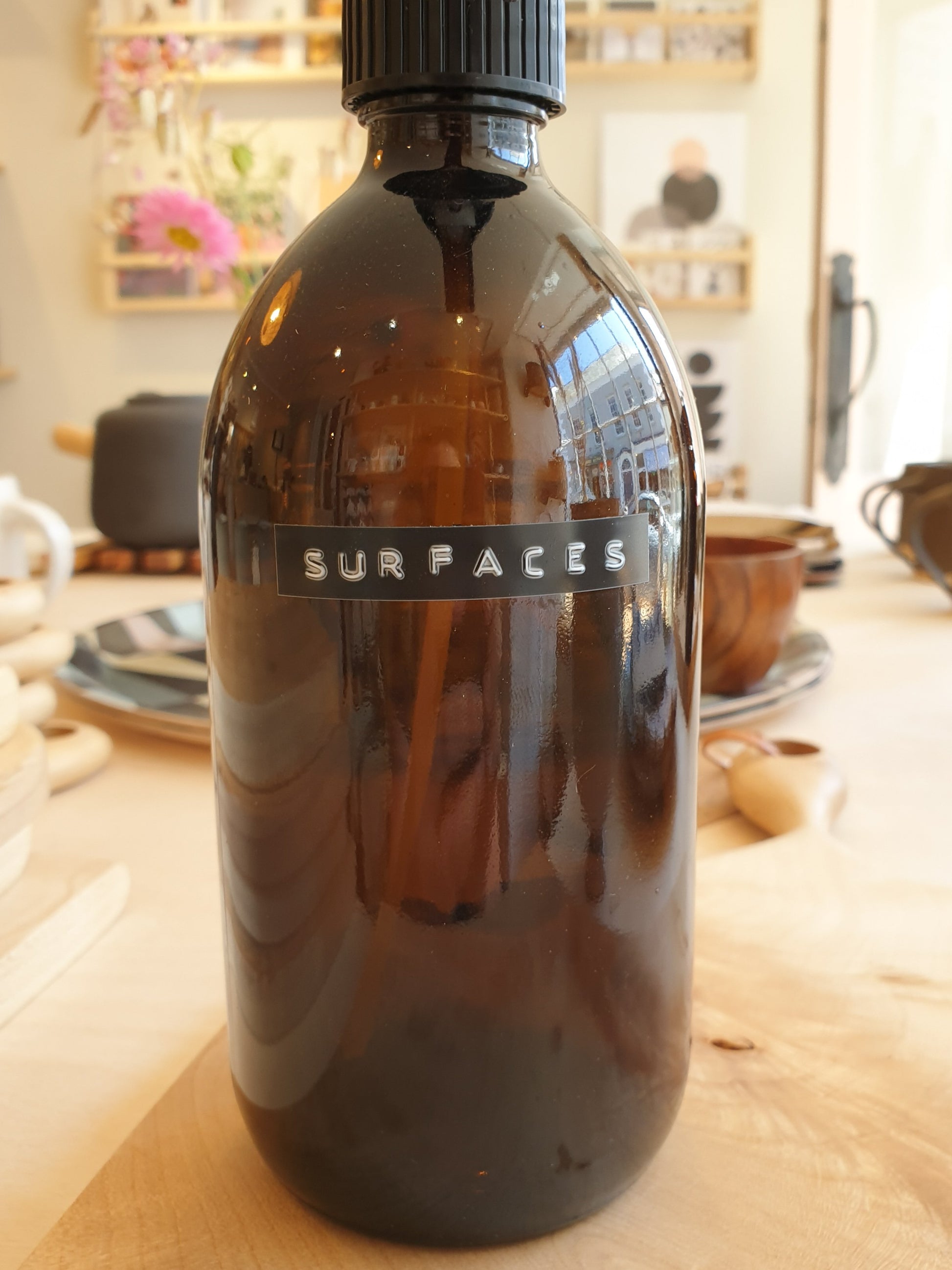 Amber Glass reusable bottle - Alice in Scandiland 