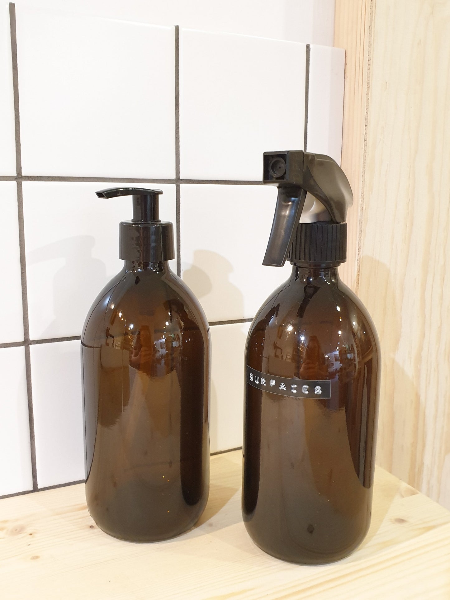 Amber Glass reusable bottle - Alice in Scandiland 