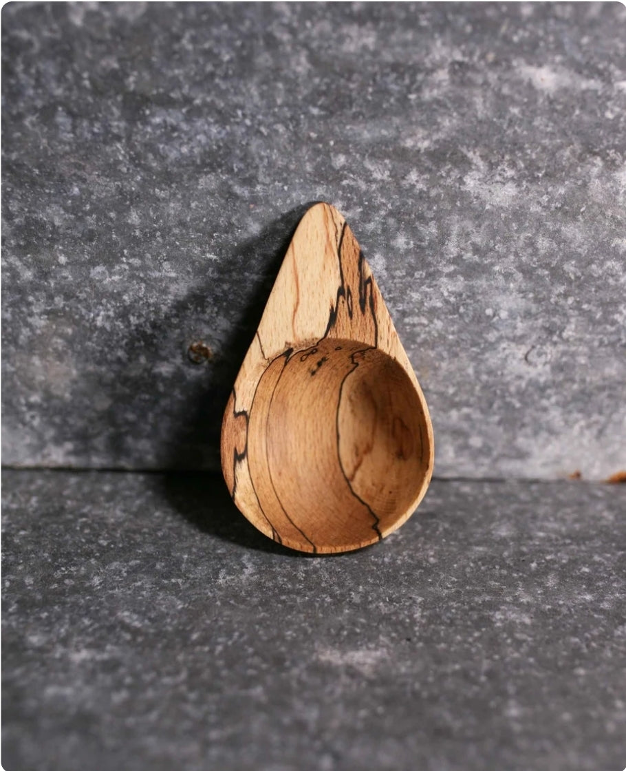 Hand Carved Teardrop Scoop