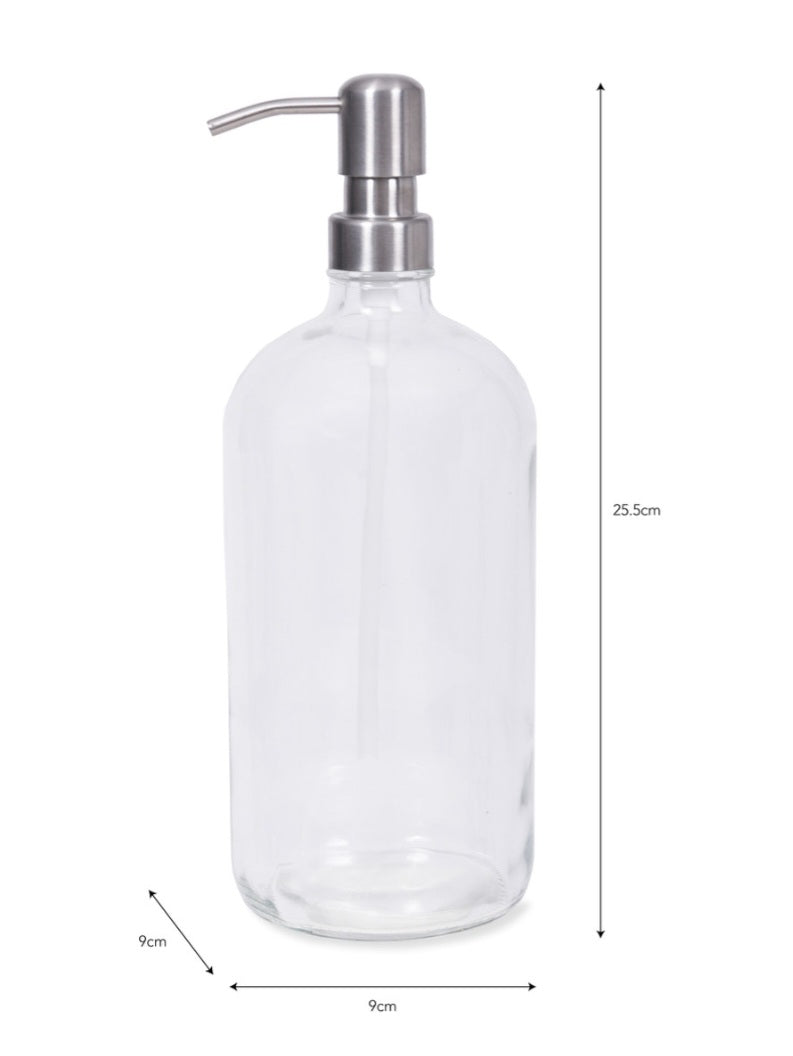 Glass Reusable Bottle | Pump Top