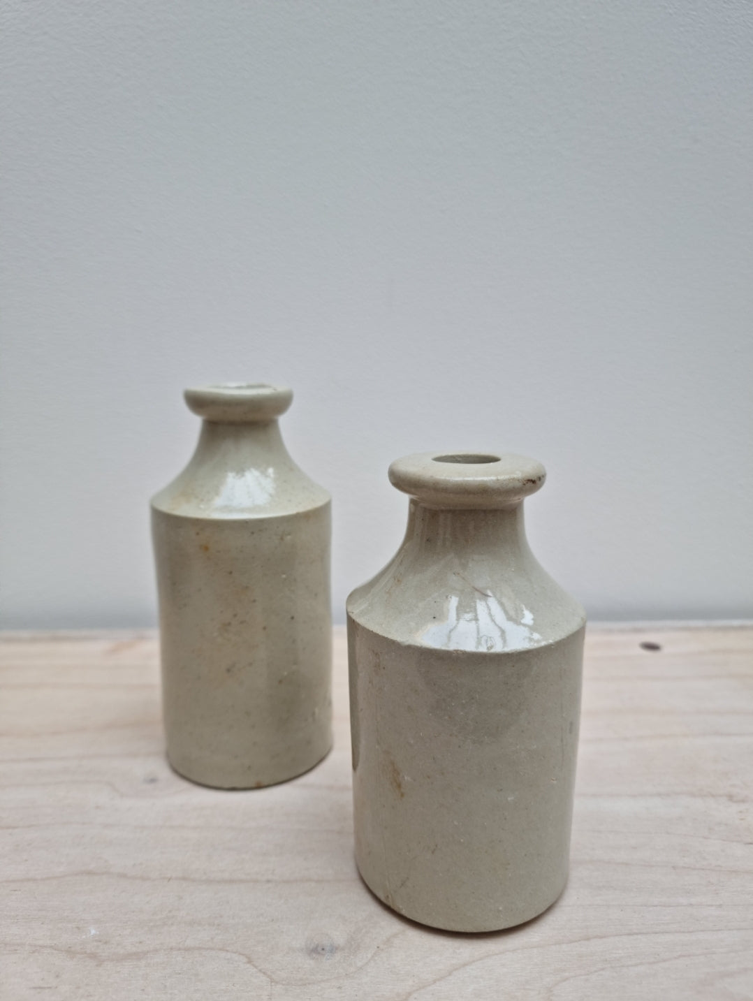 Vintage Stoneware Bottles | Oat