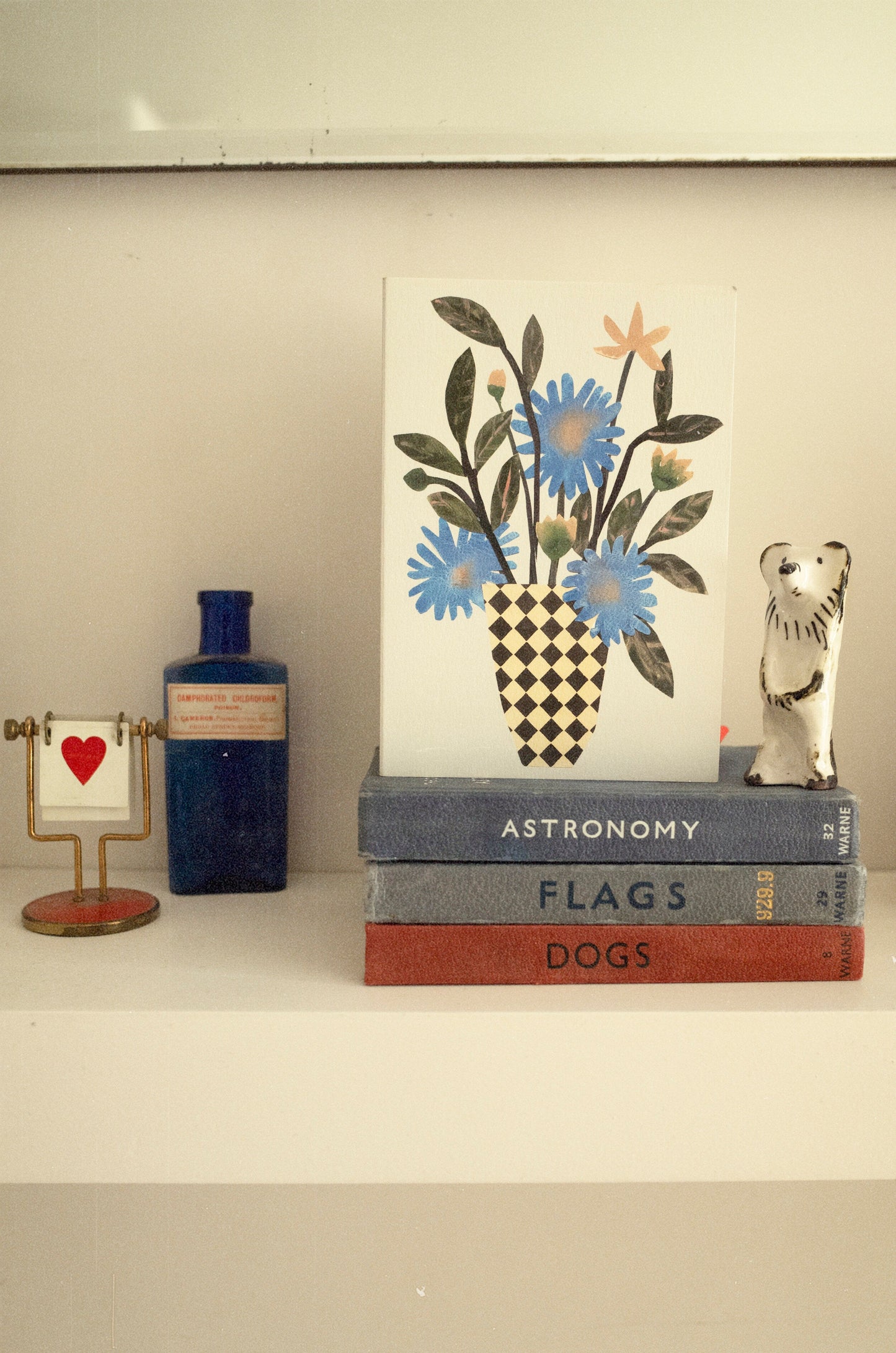 Chequer Vase Card