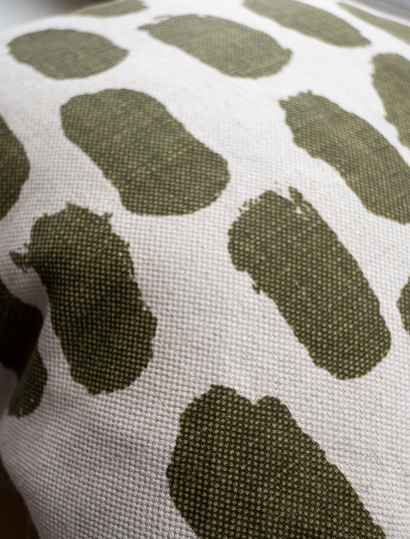 Cushion Cover Dots | Olive