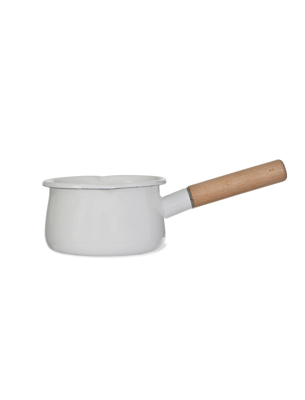 Enamel Milk Pan | Warm White